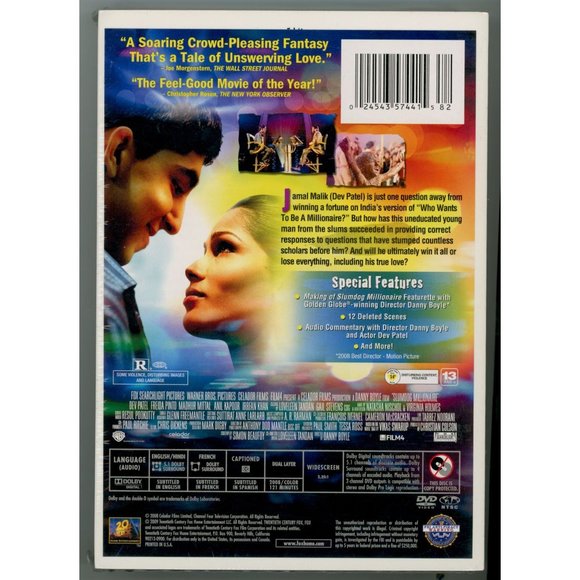 SLUMDOG MILLIONAIRE DVD, BEST PICTURE ACADEMY AWARD, inc. THE SCRIPT! Target Exc - Picture 2 of 4
